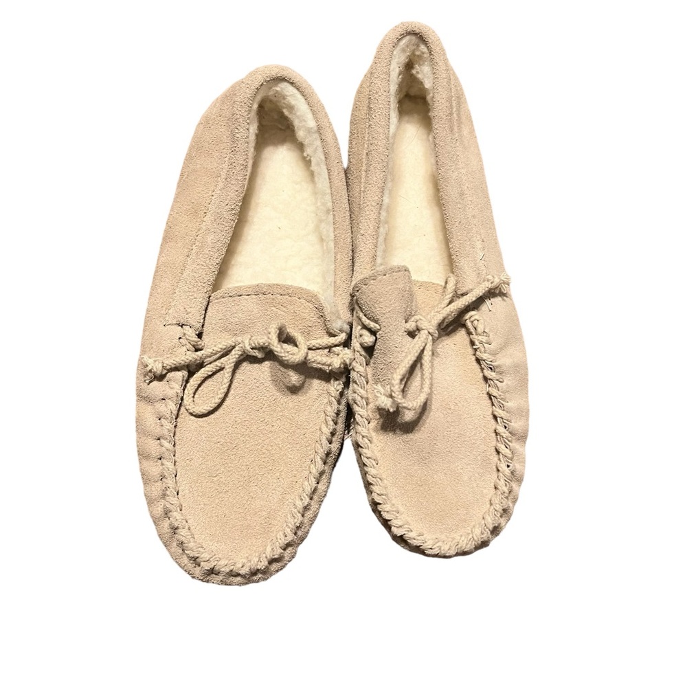 Cream Leather‎ Upper & Sole Moccasins - Picture 2 of 5